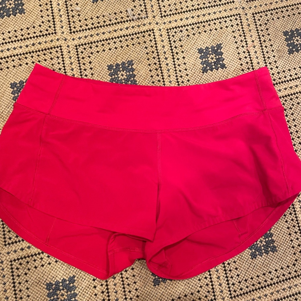 Red lululemon speed ups